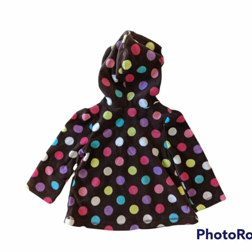 Baby Girl Bodysuit & Fleece Coat Set, Size 9M & 18M
